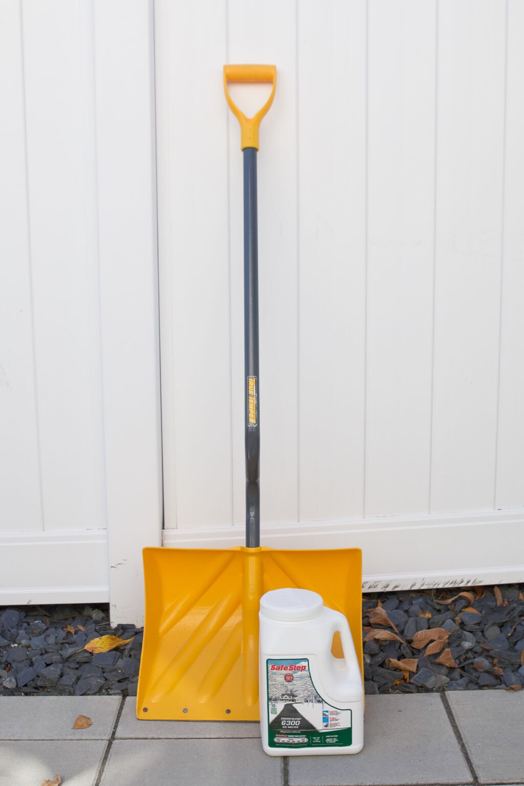 To prep your backyard for winter, be sure to take inventory of your salt and snow shovels