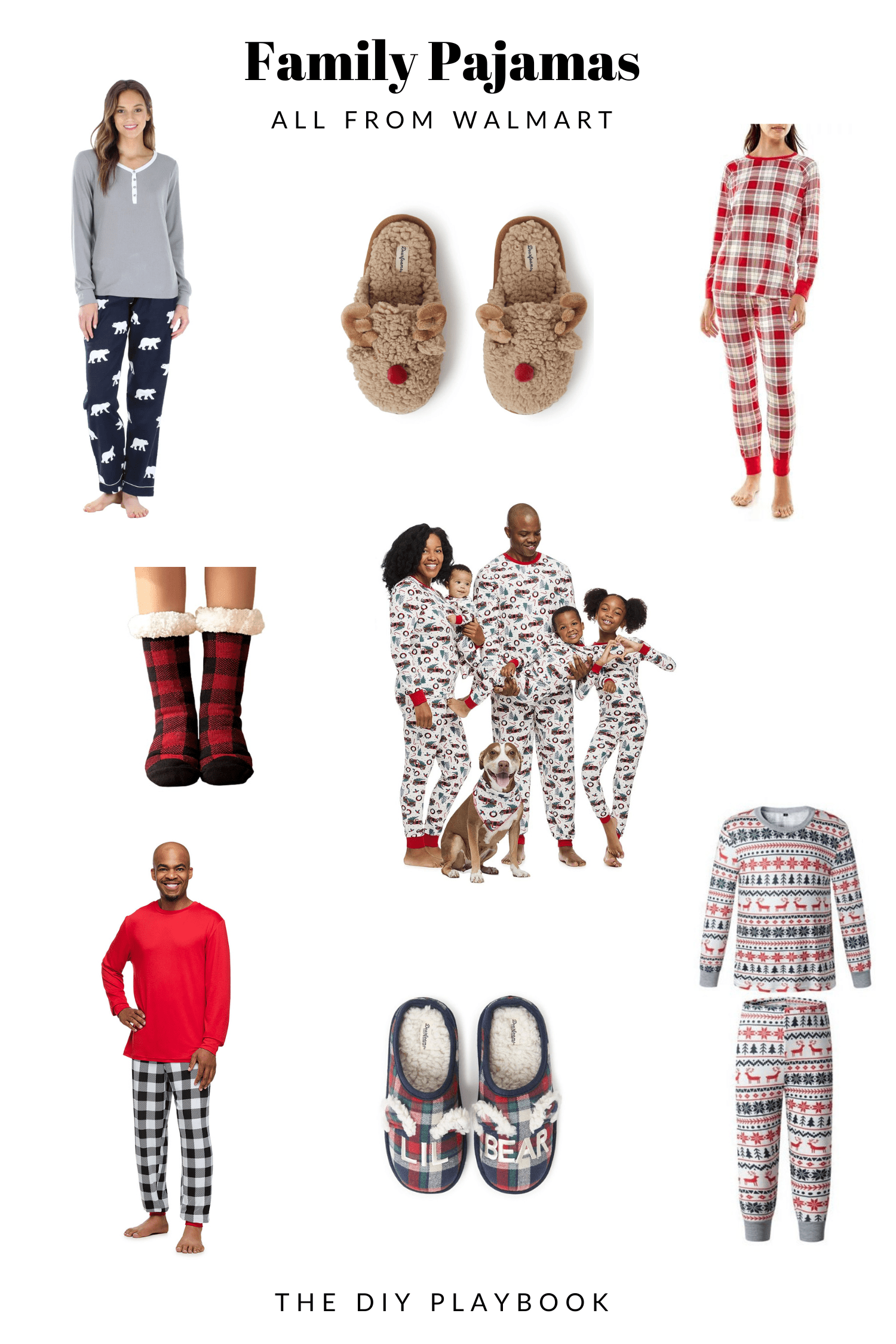 Walmart Fashion - Christmas pajamas for the entire family