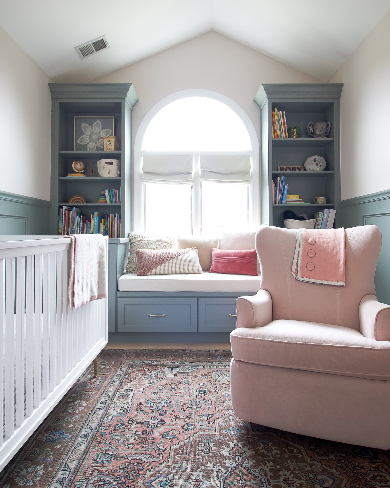 My favorite room transformations - pink and green nursery