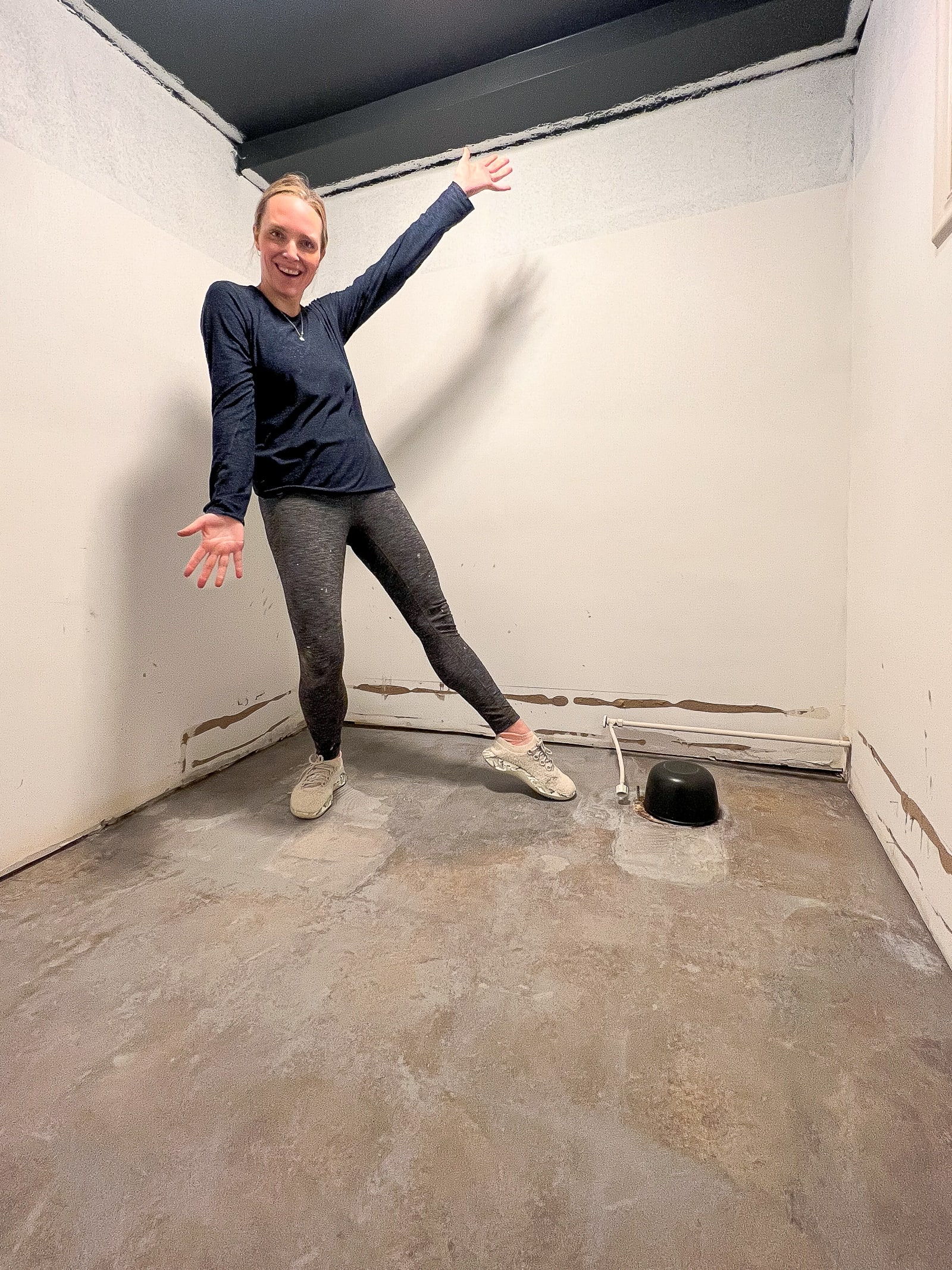 How I Prepped Our Basement Floor For Tile