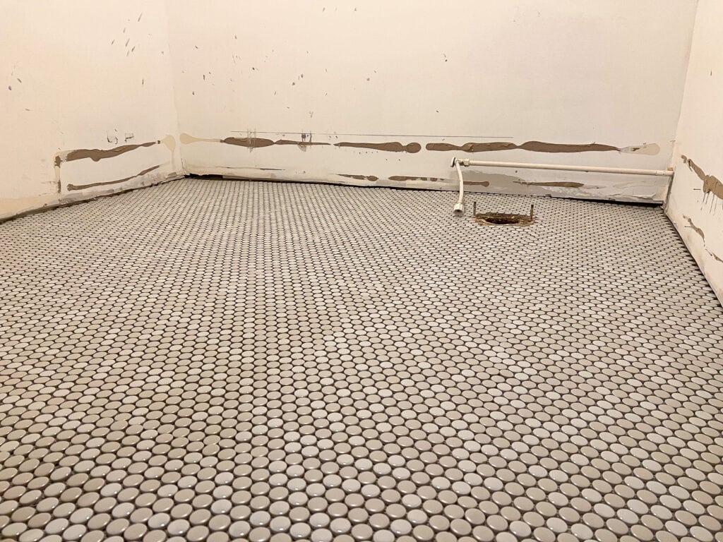 My best tips to install penny tile floors