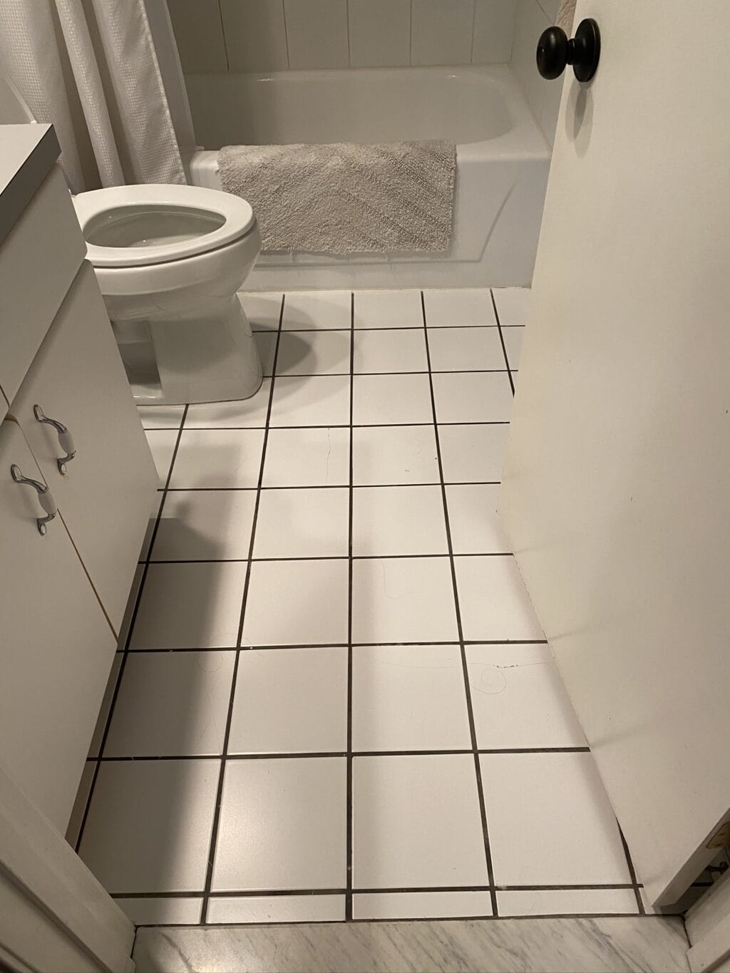 how to paint floor tile