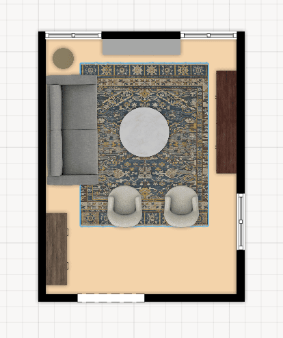 Living room layout option 2