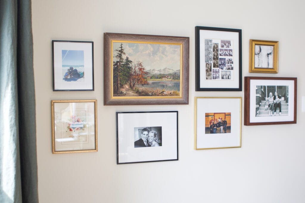 Gallery wall in our living room