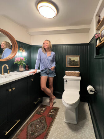 Dark Green Bathroom – The Reveal