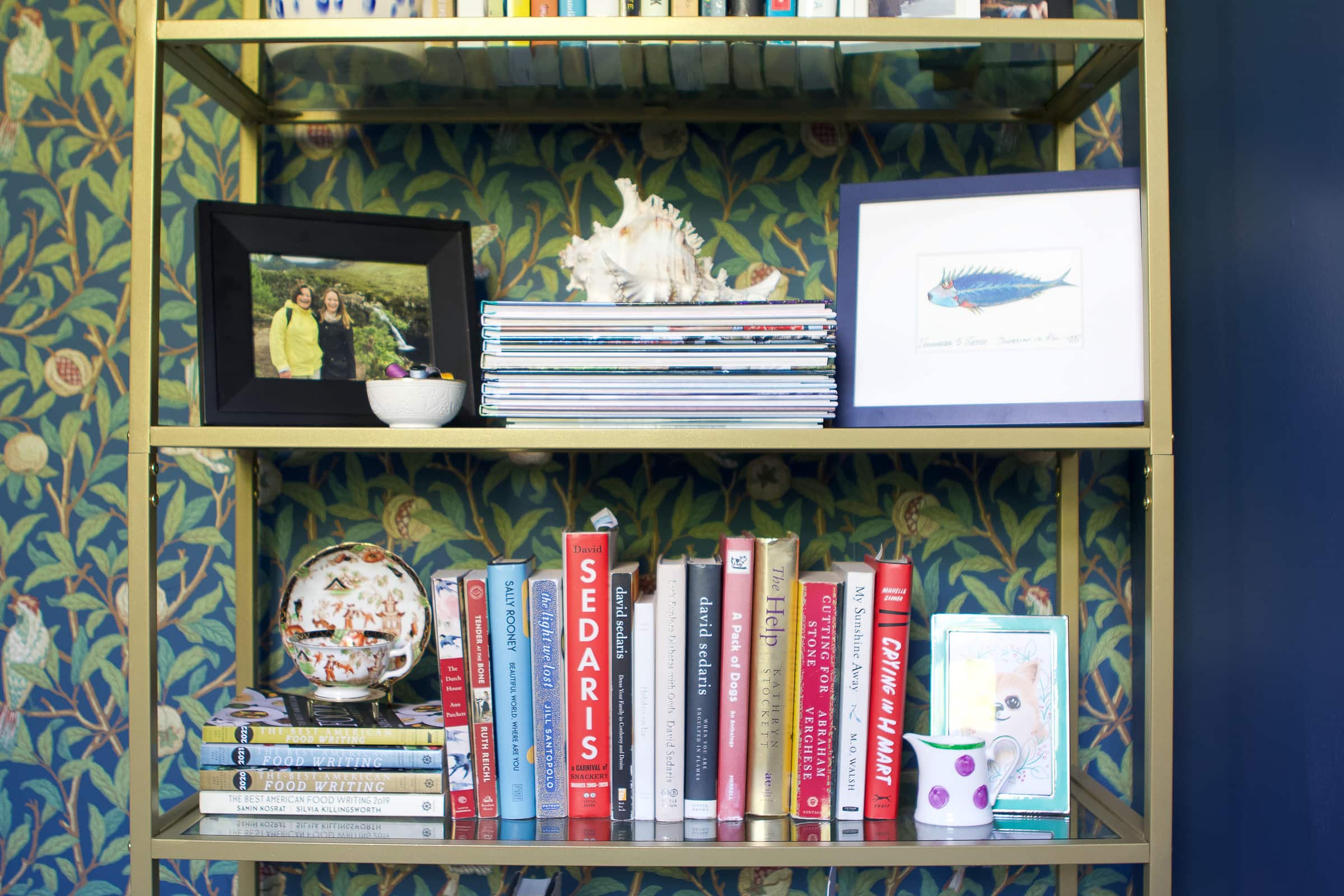 A gorgeous bookcase in a home office