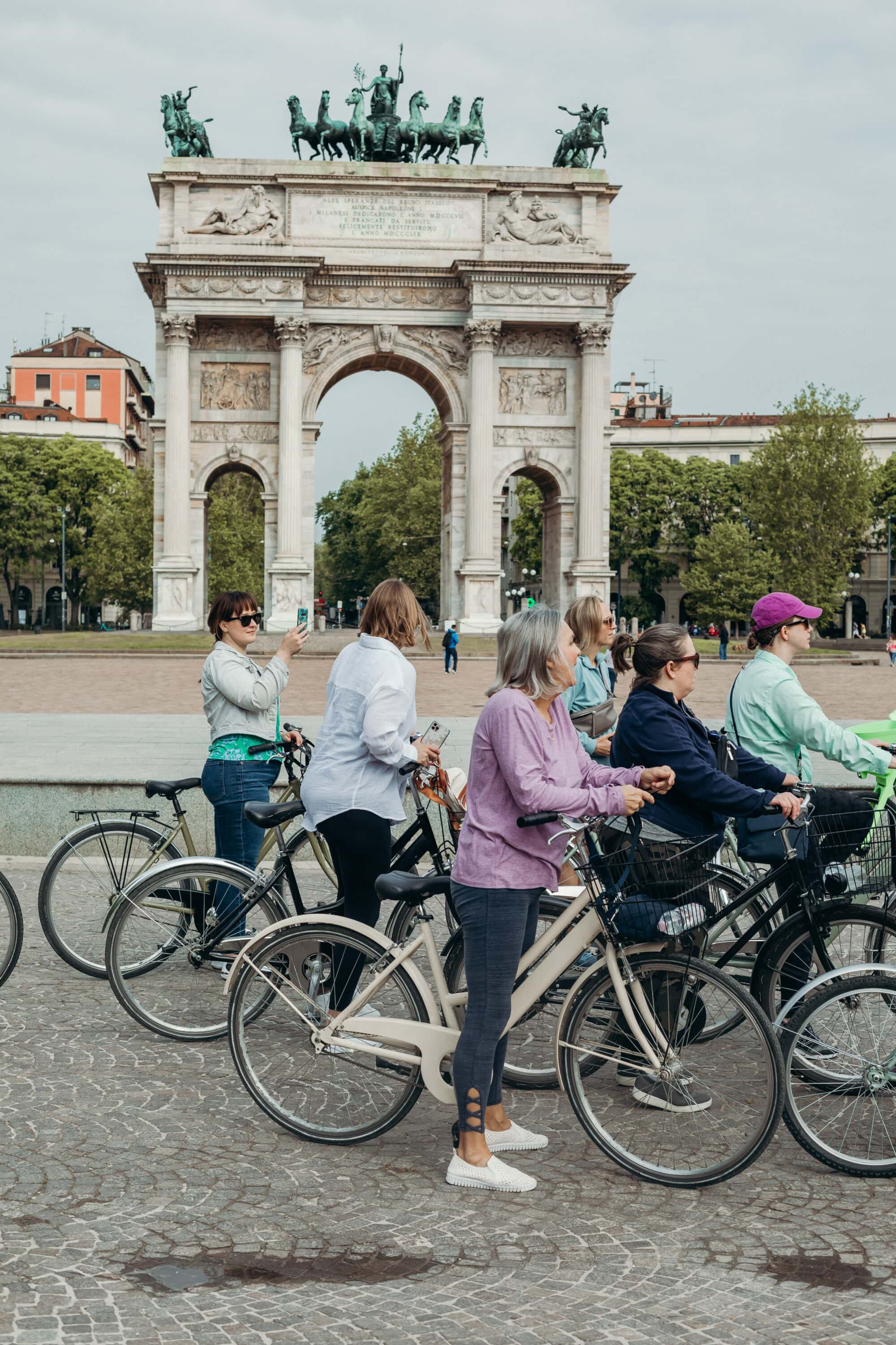 Exploring the city of Milan by bike