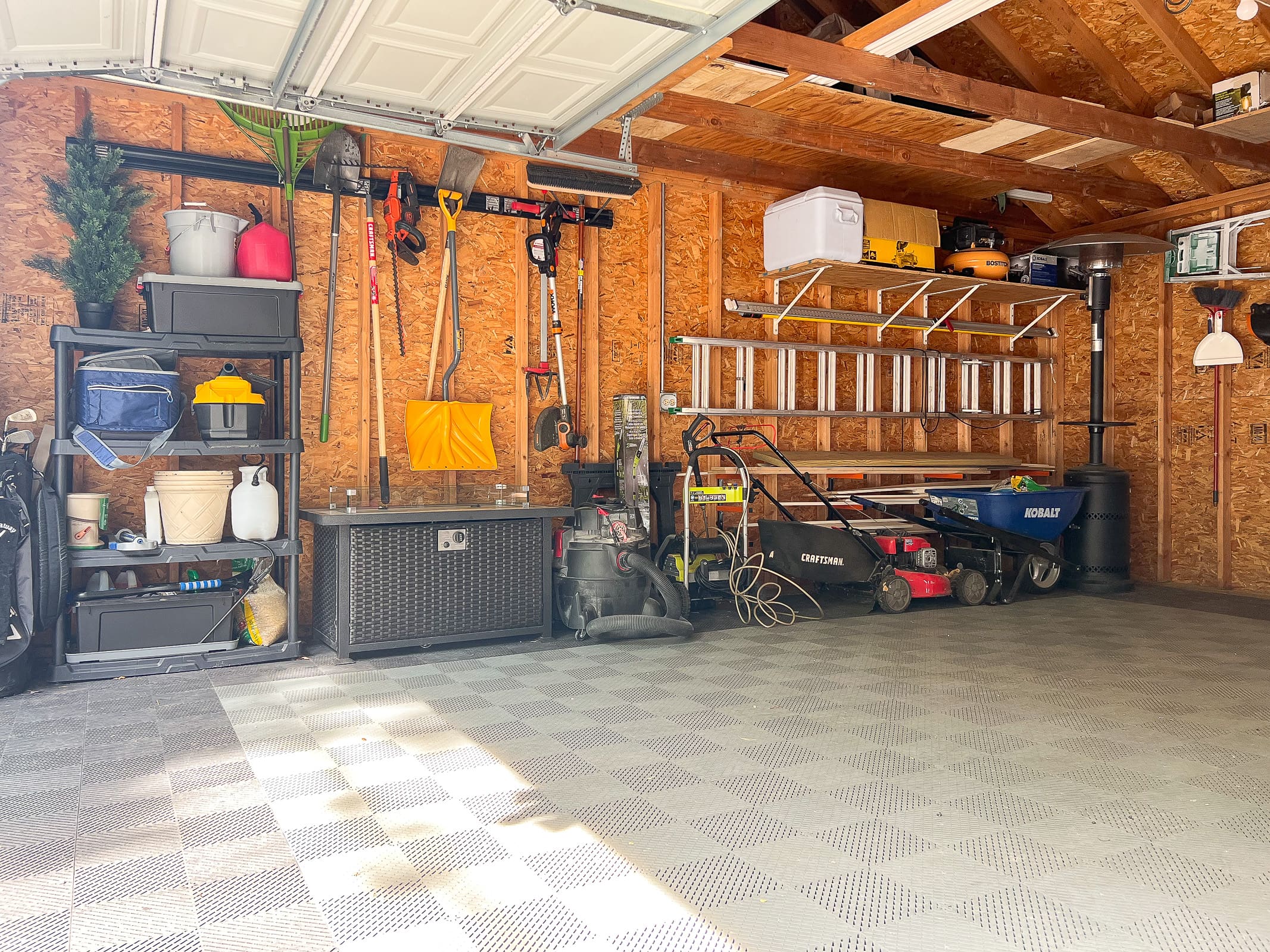 Our garage looks so much better after some decluttering