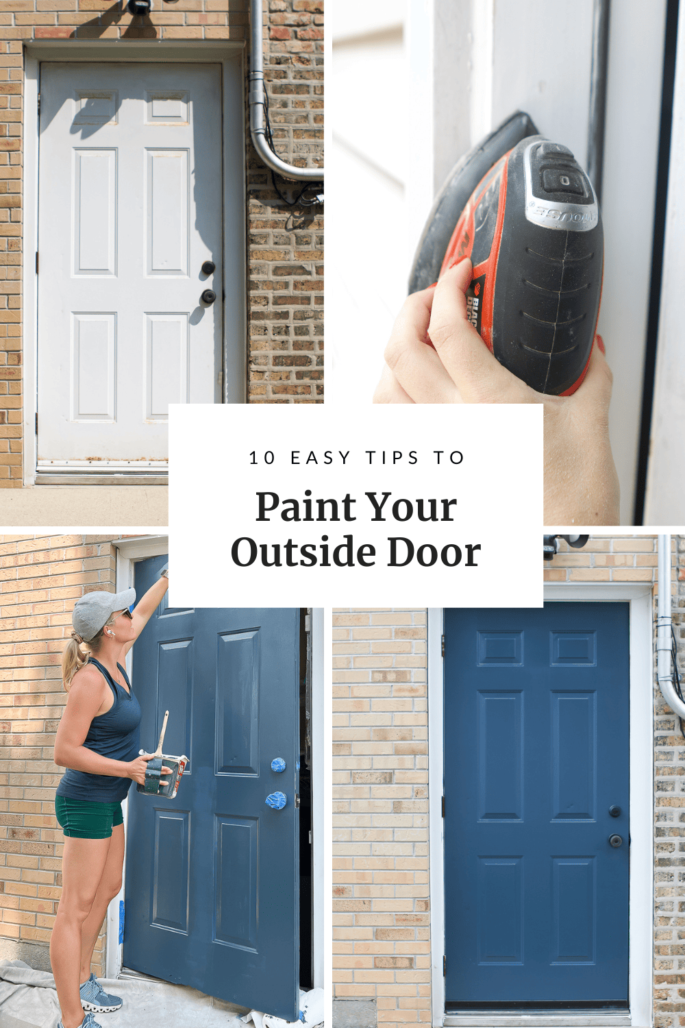 My best tips to paint an exterior door