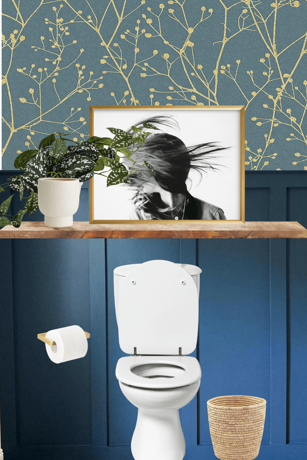 6 Over The Toilet Decorating Ideas — Bustling Nest