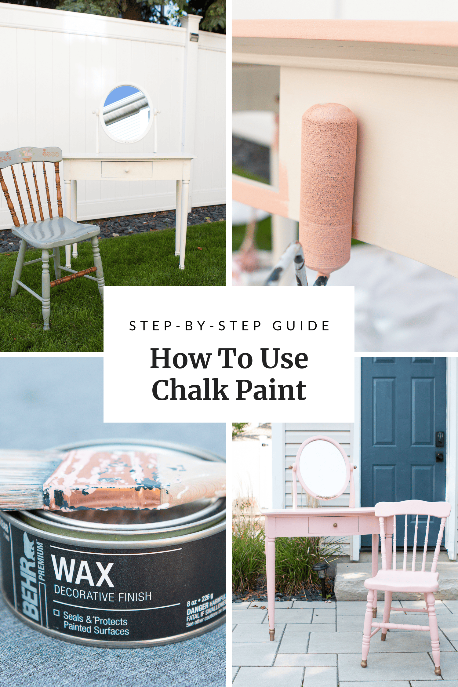 step-by-step guide for this chalk paint furniture DIY project