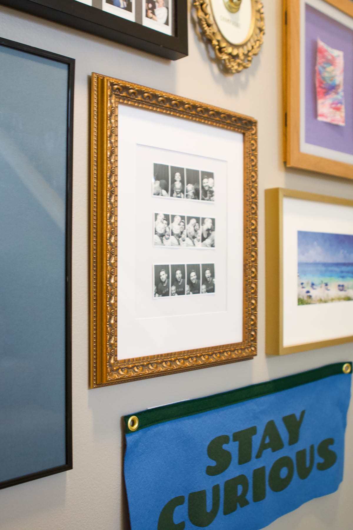 Framing photo booth strip pictures