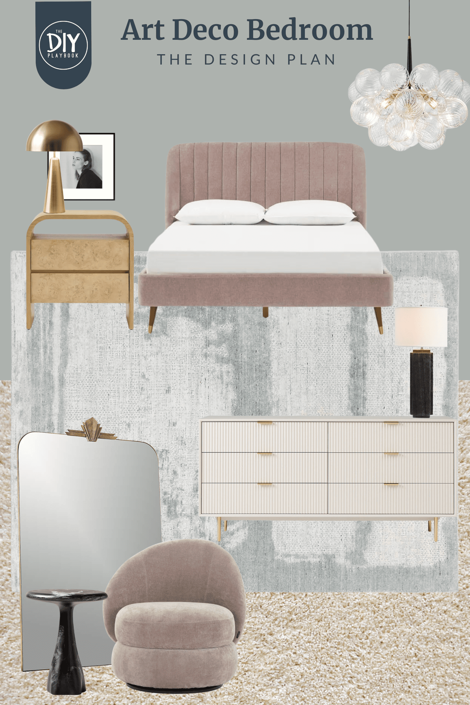 Designing an art deco bedroom with swanky and glamorous style