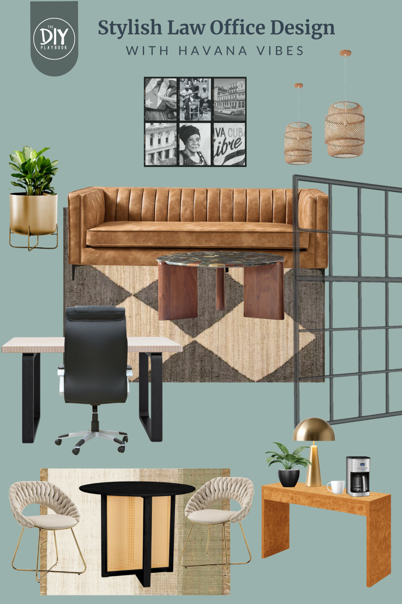 A Modern Law Office Design Plan With Cuban Inspiration
