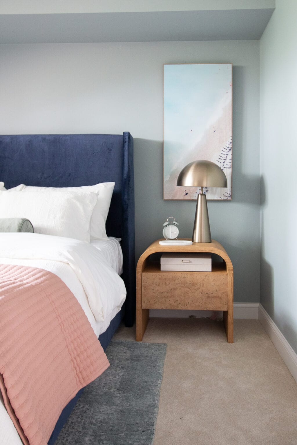 Grey and Blue Bedroom Reveal - Design Ideas To Add Color