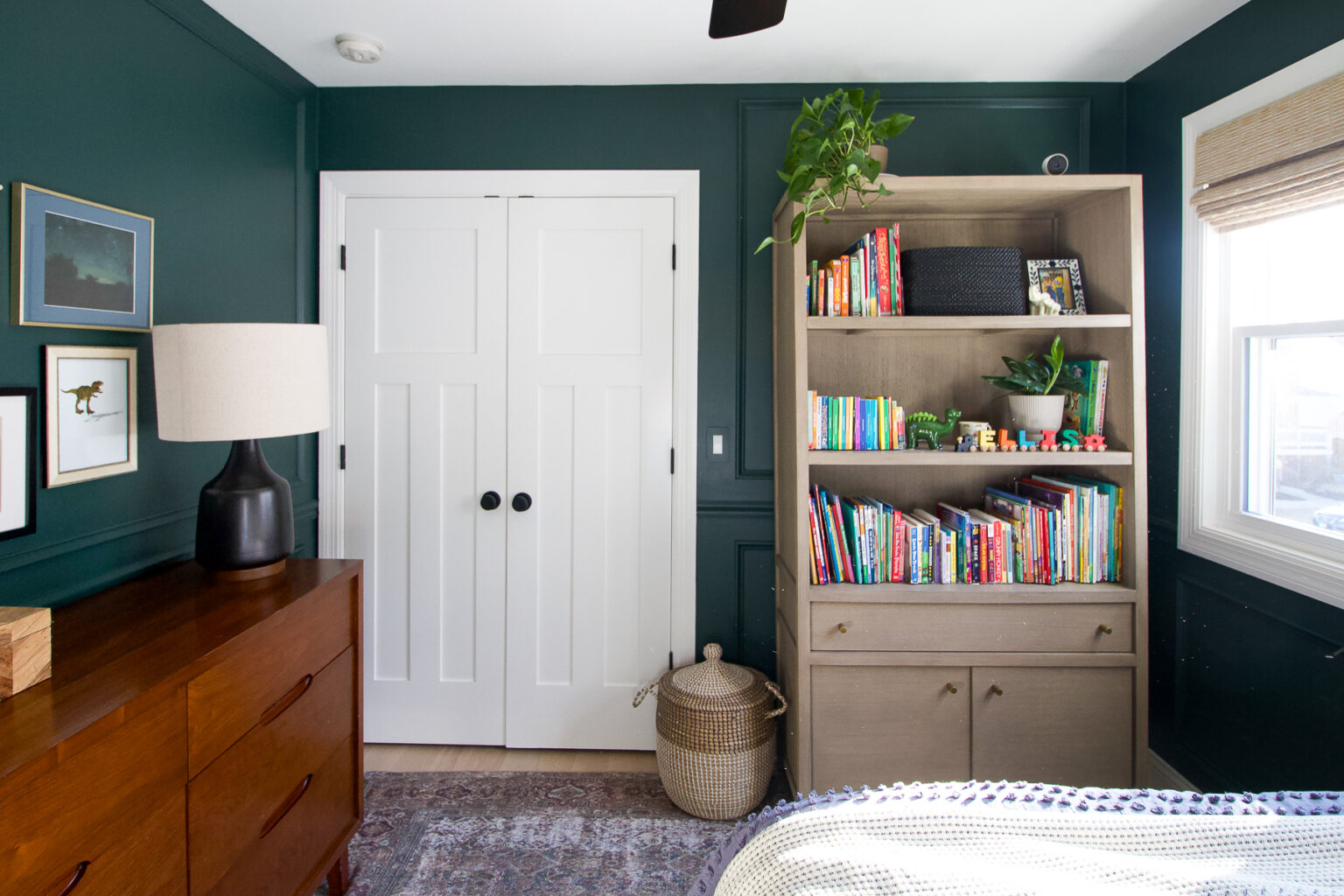 My Son's Room Makeover - Dark Green Boy Bedroom - DIY Playbook