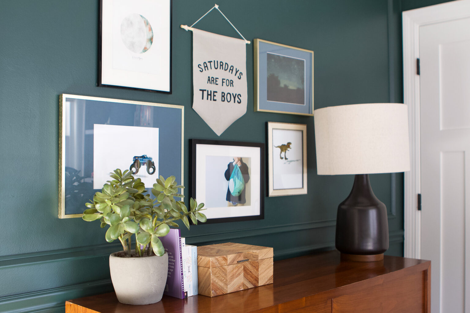 My Son's Room Makeover - Dark Green Boy Bedroom - DIY Playbook