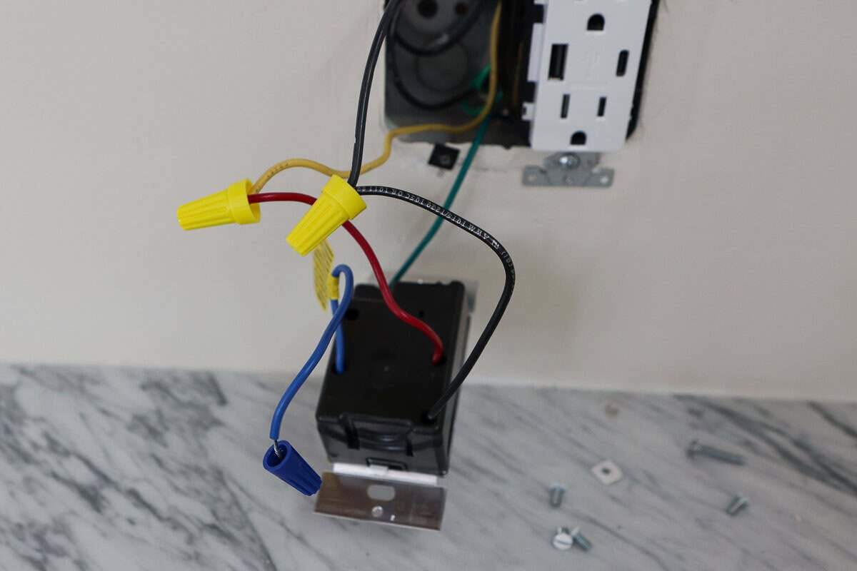 connect the new dimmer switch to the wires in your electrical box