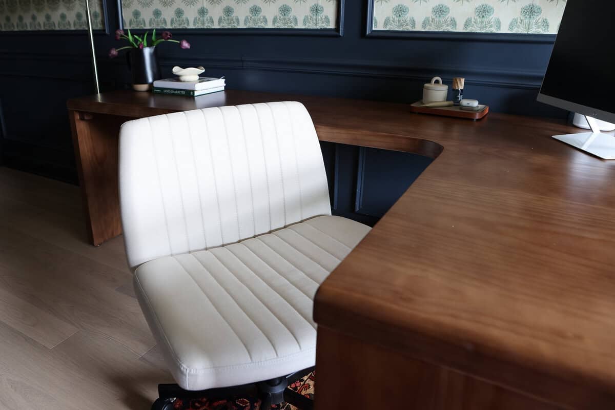Cream office chair