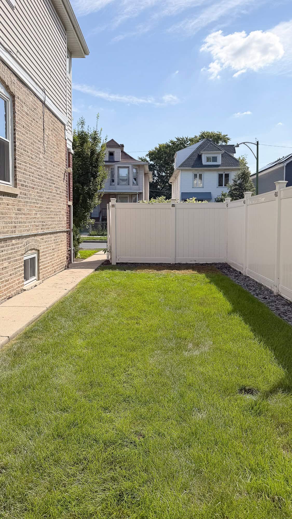 what to put in our side yard of grass in Chicago