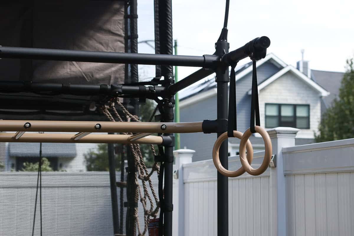 The monkey bars on the Vuly Play treehouse