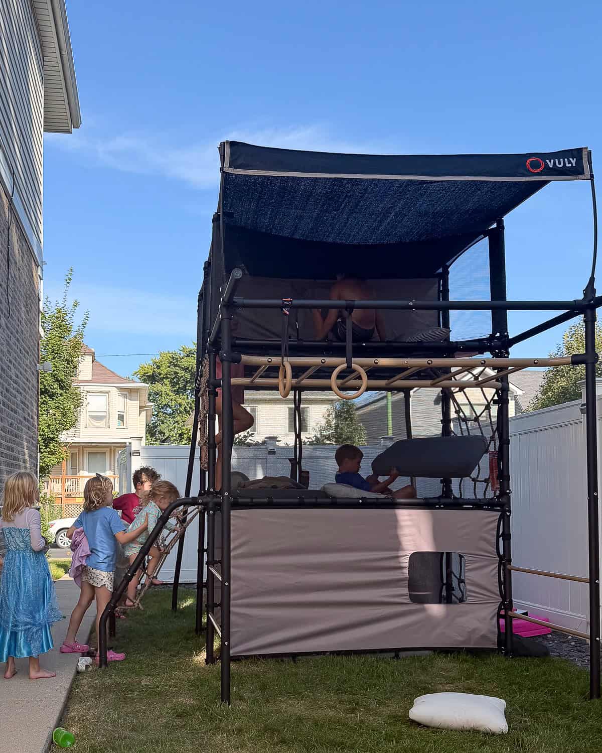Our kids enjoying the new vuly playhouse